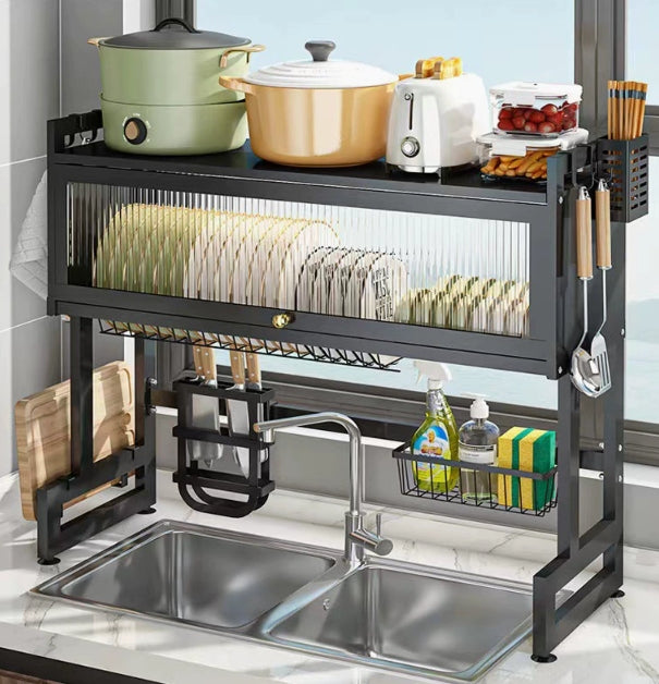 Kitchen Sink Shelf With Cabinet Door