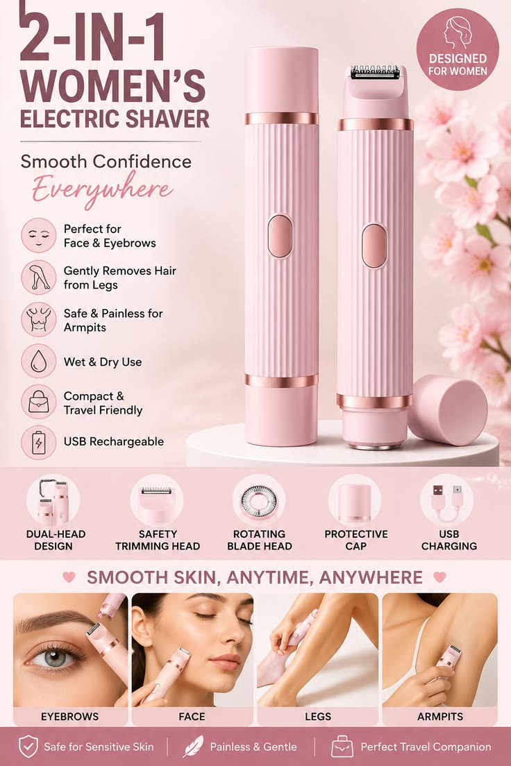 Dual Head Women's Shaver